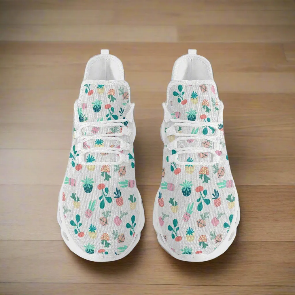 Plant Lover Bounce Mesh Knit Sneakers