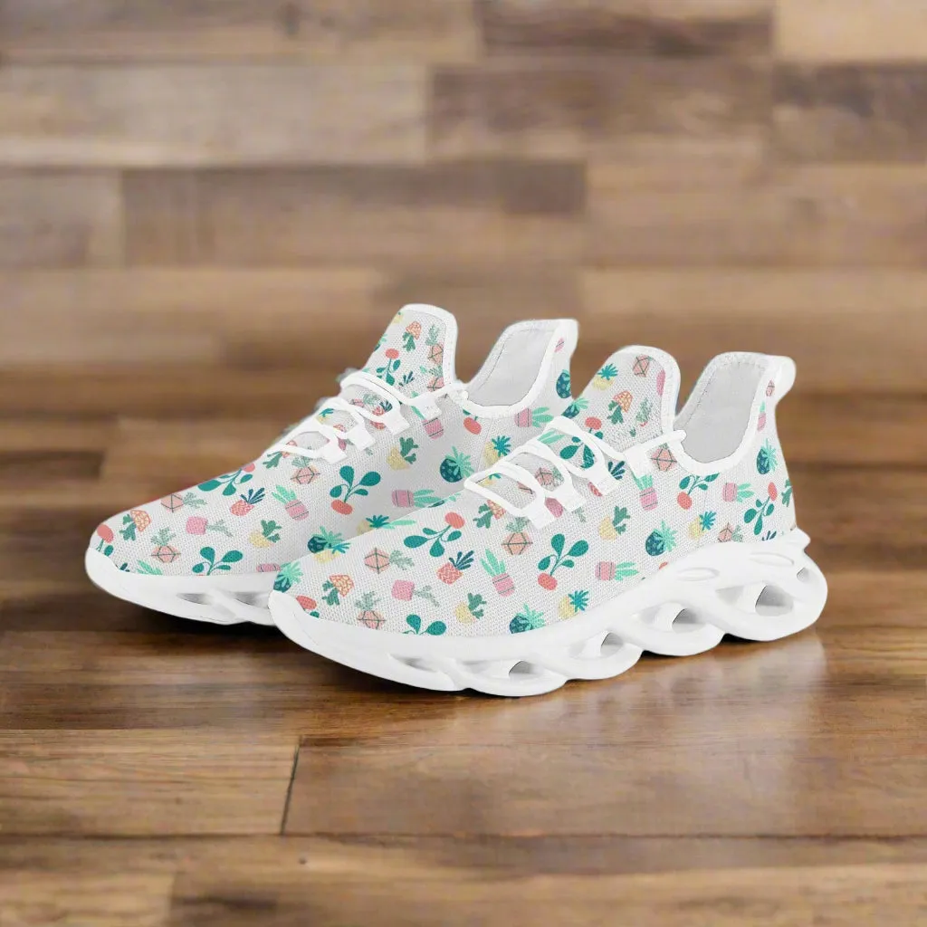 Plant Lover Bounce Mesh Knit Sneakers