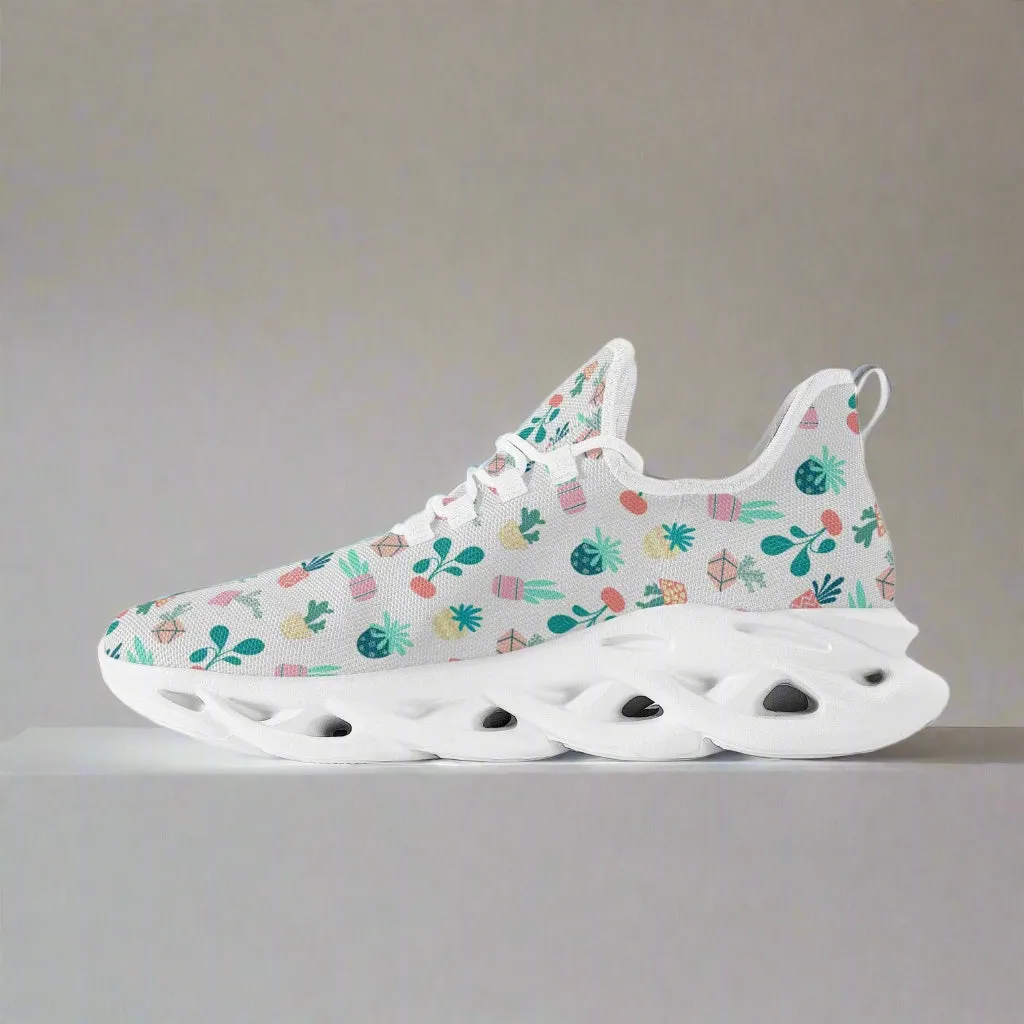 Plant Lover Bounce Mesh Knit Sneakers