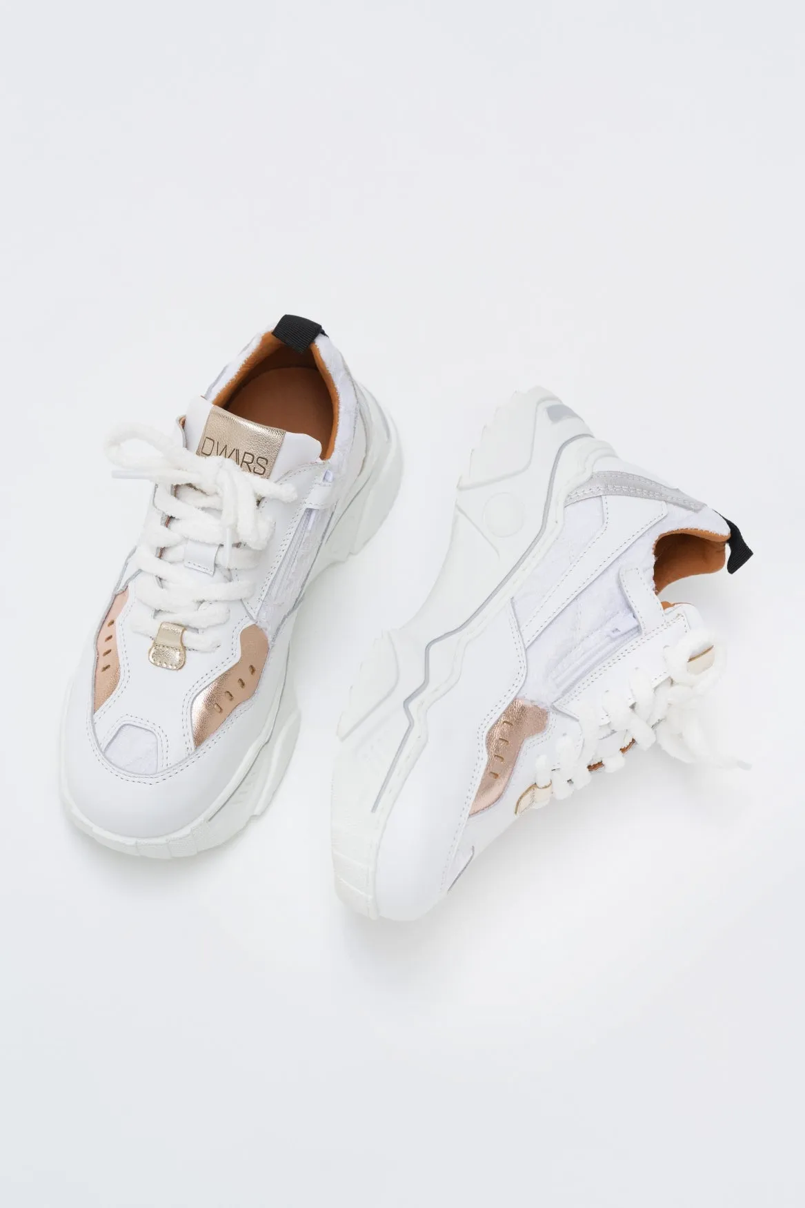 PLUTO KIDS mesh - Sneakers | White / Rosé