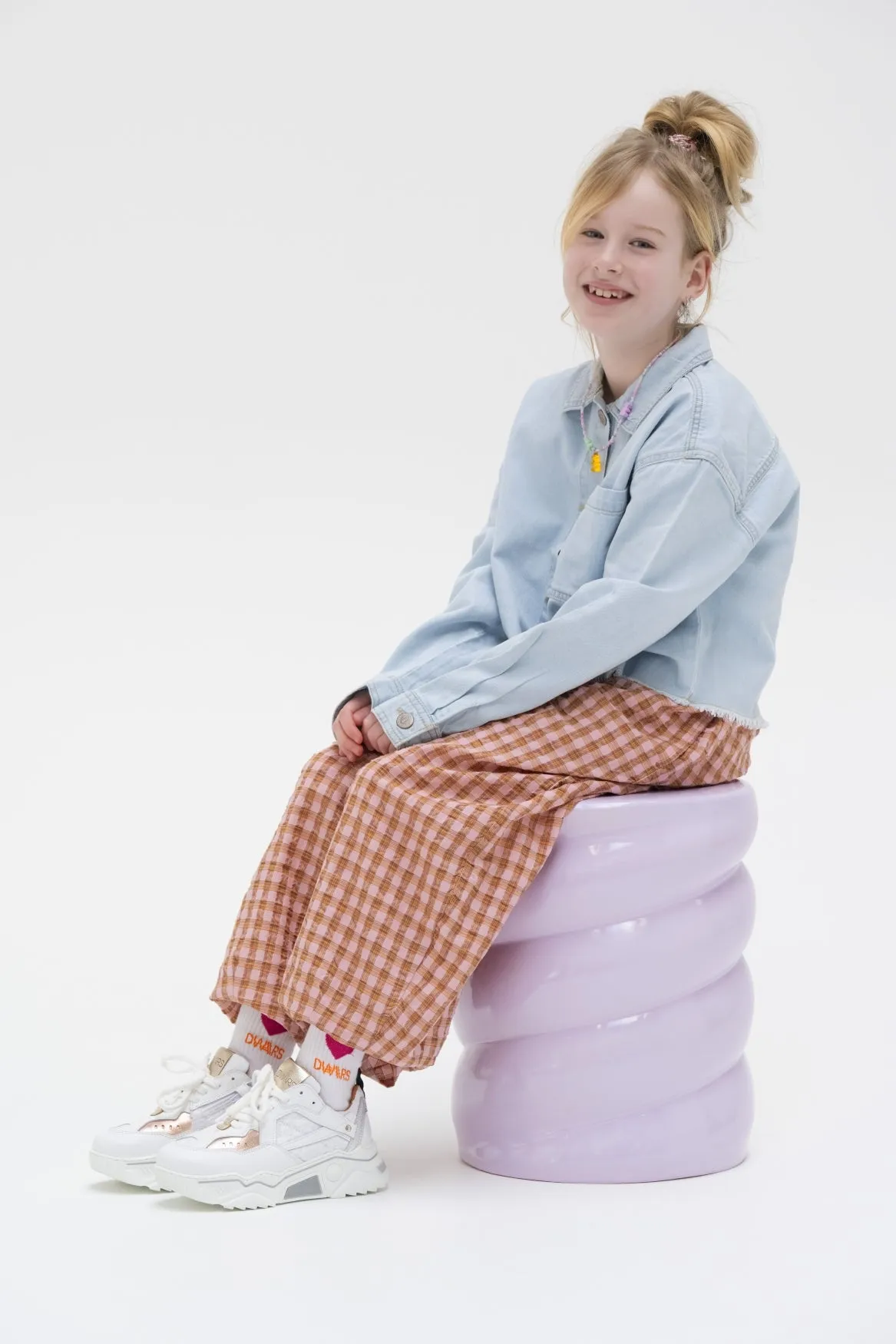 PLUTO KIDS mesh - Sneakers | White / Rosé