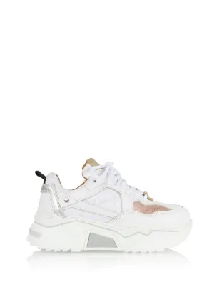 PLUTO KIDS mesh - Sneakers | White / Rosé