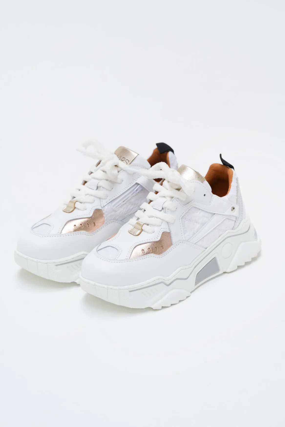 PLUTO KIDS mesh - Sneakers | White / Rosé