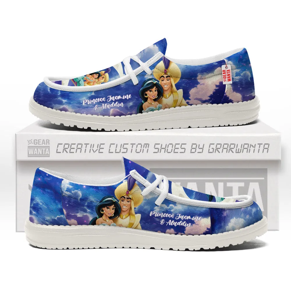 Princess Jasmine And Aladdin Loafer Shoes