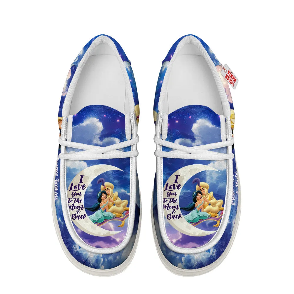 Princess Jasmine And Aladdin Loafer Shoes