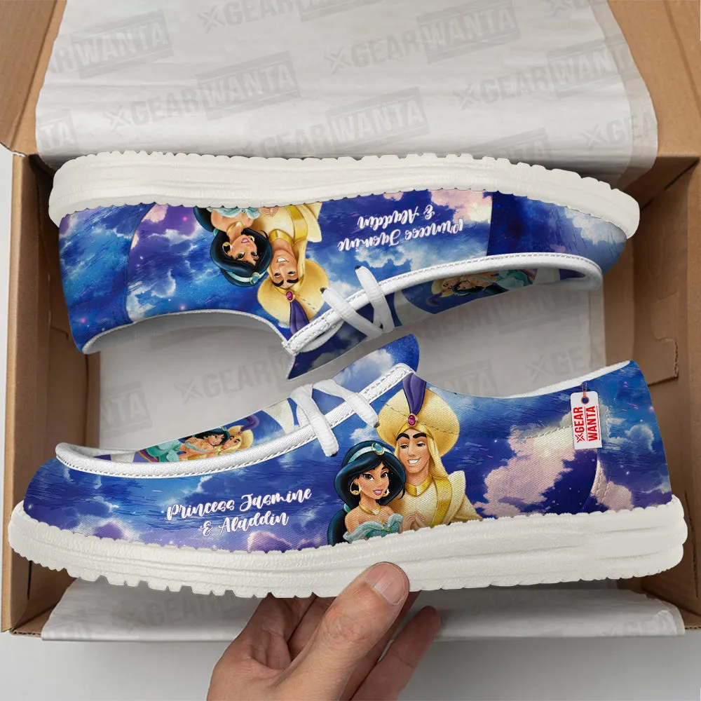 Princess Jasmine And Aladdin Loafer Shoes