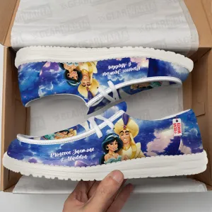 Princess Jasmine And Aladdin Loafer Shoes