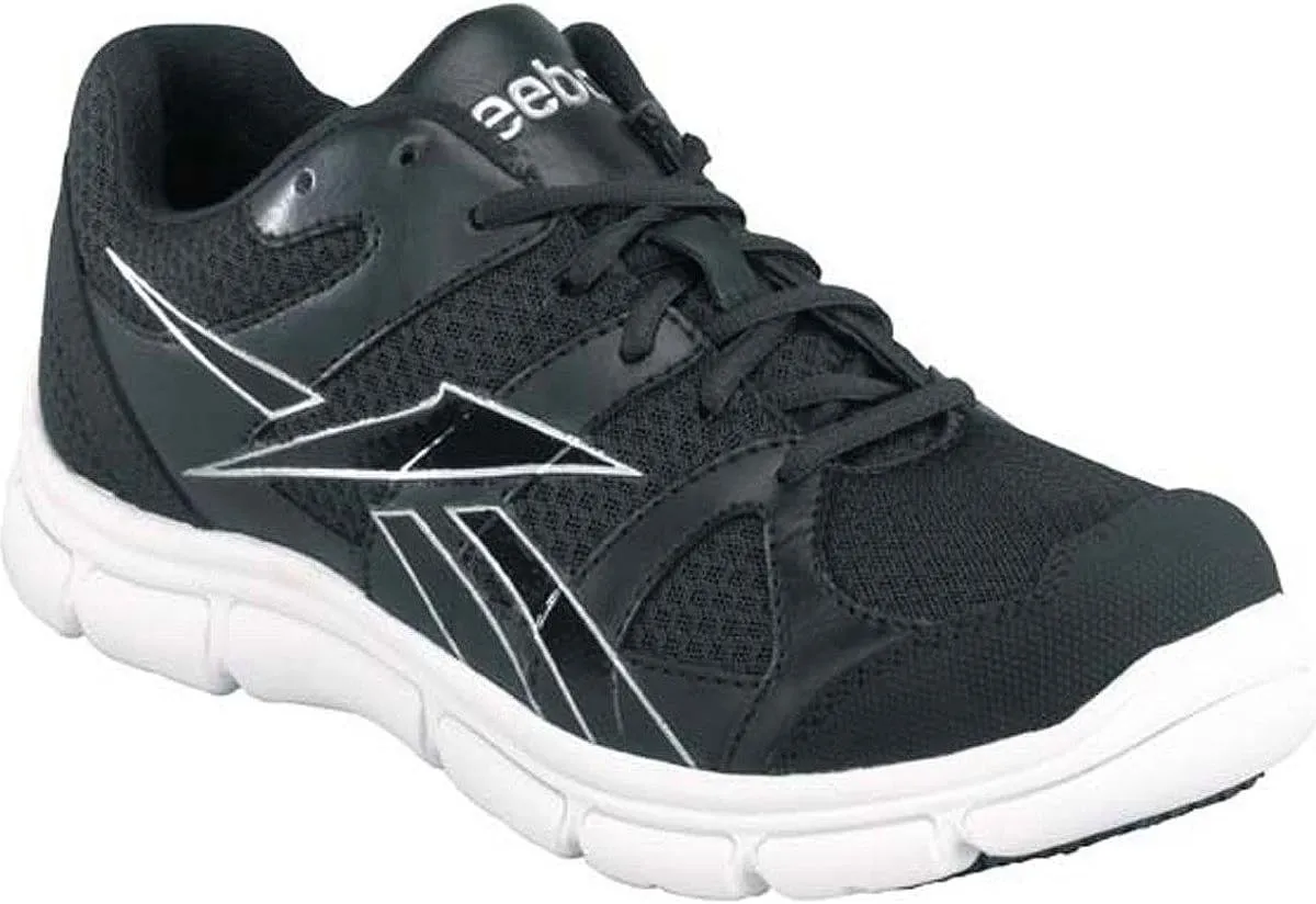Reebok Mens Black Leather Mesh Athletic Oxford Sport Grip Comp Toe 10 W