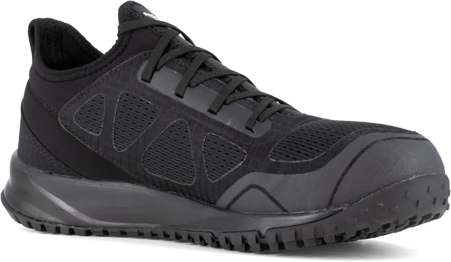Reebok Men's Rb4090 All Terrain Safety Steel Toe Trail Running Work Shoe Black
