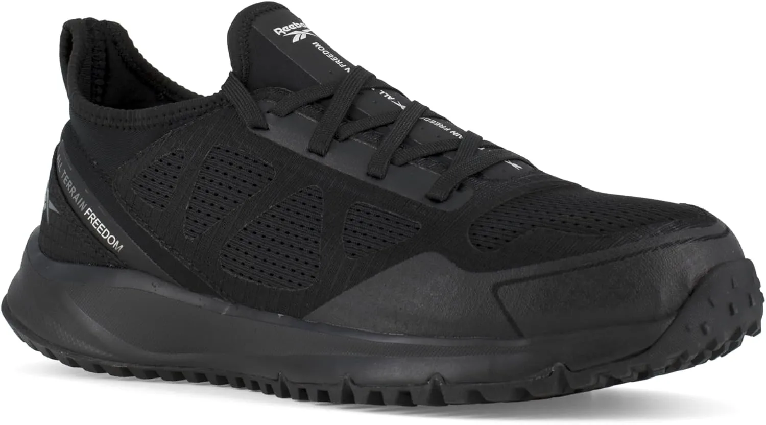 Reebok Men's Rb4090 All Terrain Safety Steel Toe Trail Running Work Shoe Black