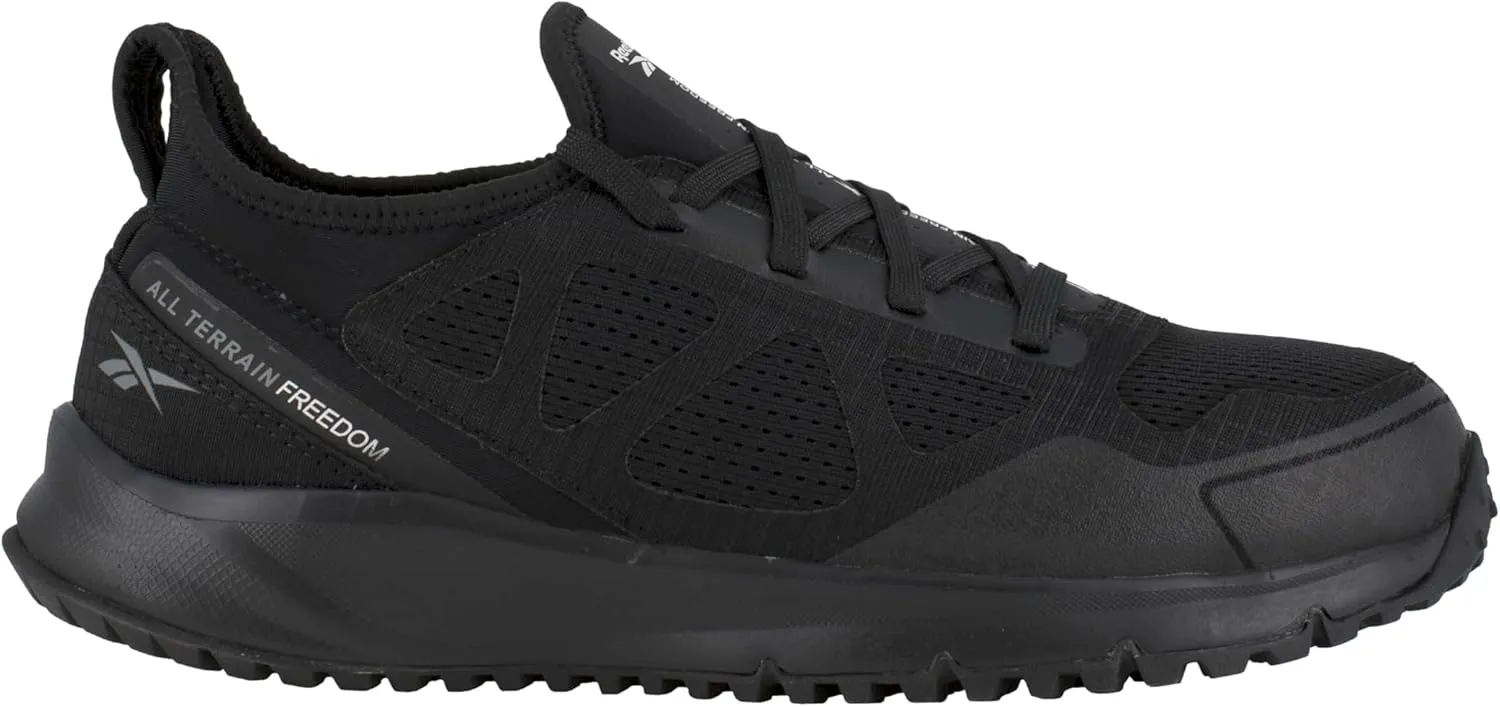 Reebok Men's Rb4090 All Terrain Safety Steel Toe Trail Running Work Shoe Black