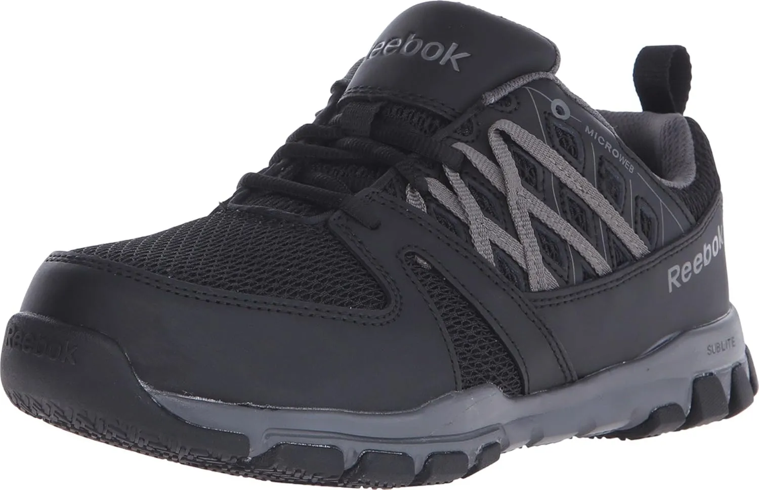 Reebok Work Men's RB416 Sublite Cushion Work Safety Toe Athletic Shoe Black