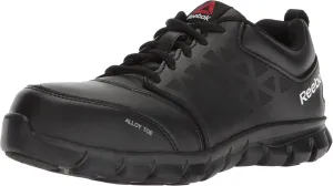 Reebok Work Women's RB044 Sublite Cushion Athletic Work Shoe Blue and Grey Alloy Toe Safety