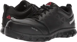 Reebok Work Women's RB044 Sublite Cushion Athletic Work Shoe Blue and Grey Alloy Toe Safety