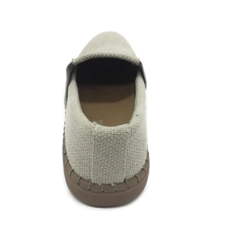 Robert Wayne Men Shoes Walking Comfort Canvas Sneakers Road Slip-On Loafer Beige