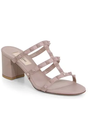 ROCKSTUD THREE STRAP 60MM MULE | POUDRE