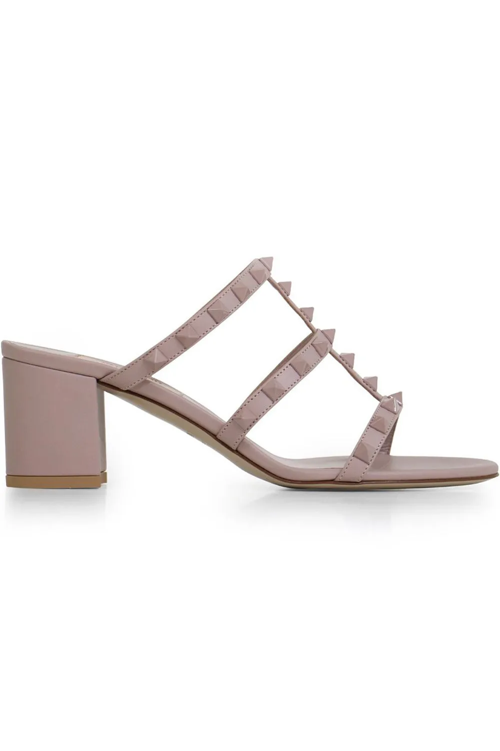 ROCKSTUD THREE STRAP 60MM MULE | POUDRE