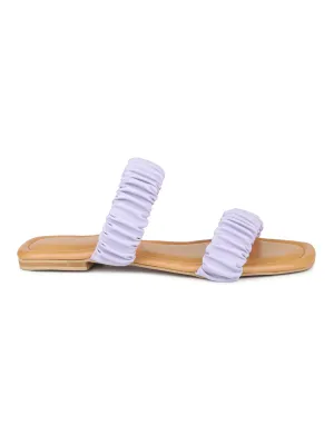 Ruched Slide Sandal