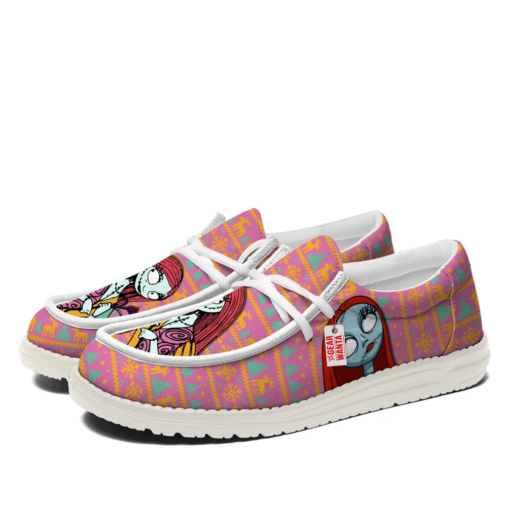Sally Christmas Ugly Canvas Loafer Shoes