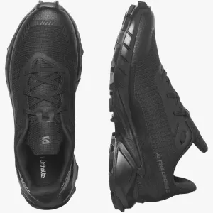 Salomon Womens Alphacross 5 Trail Sneaker Black Black Ebony