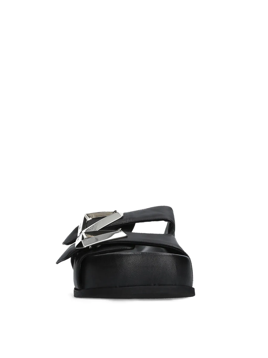 Sandalo Buckle Nero