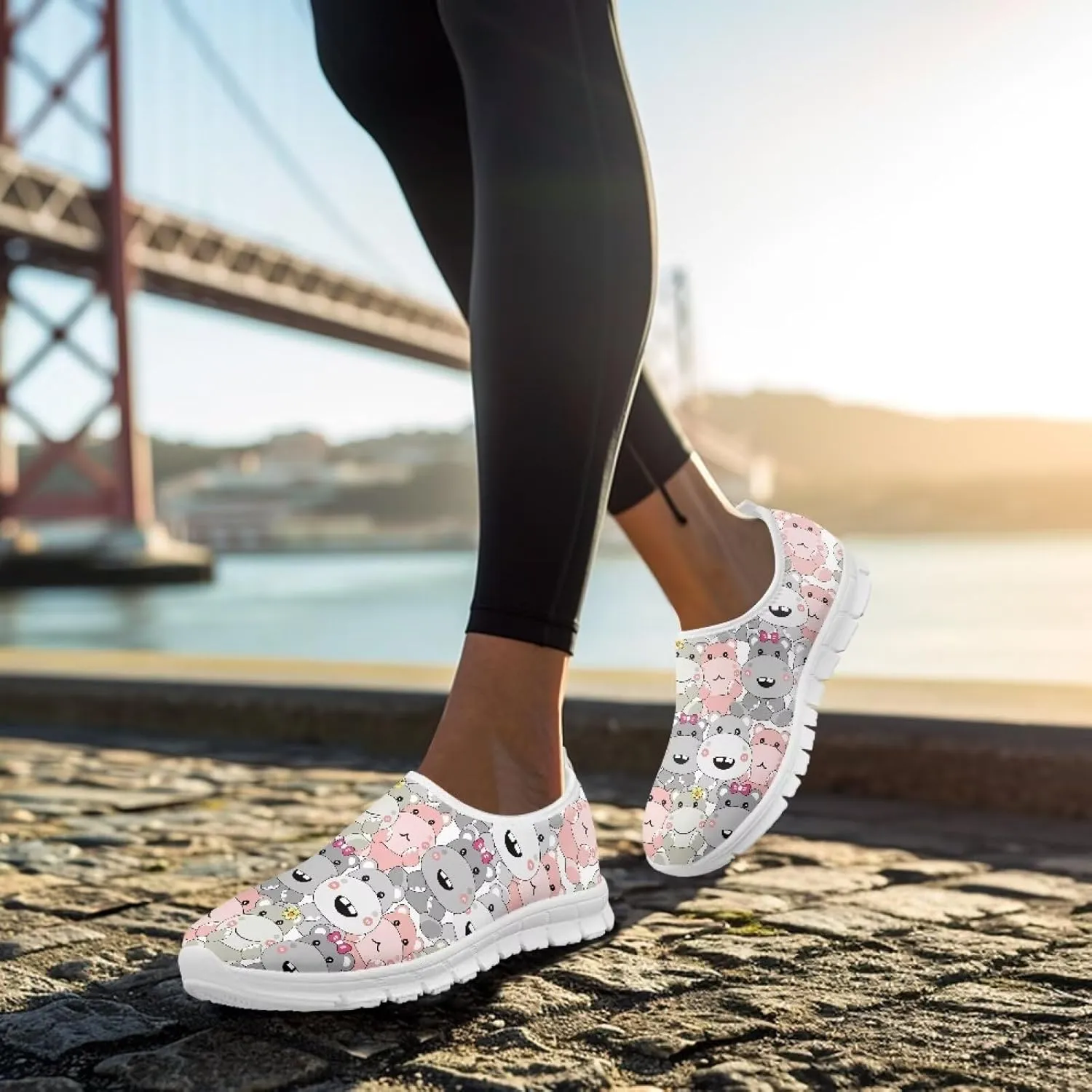 Shoes for Womens Slip on Loafers Running Sneakers Mesh Walking Tennis Shoes