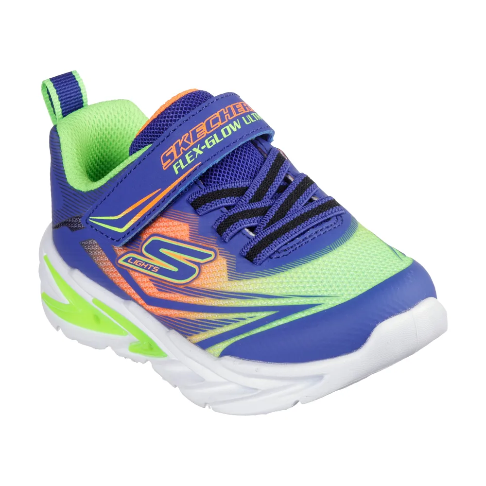 Skechers - Flex- Glow 4K - Blue/Multi - Trainers
