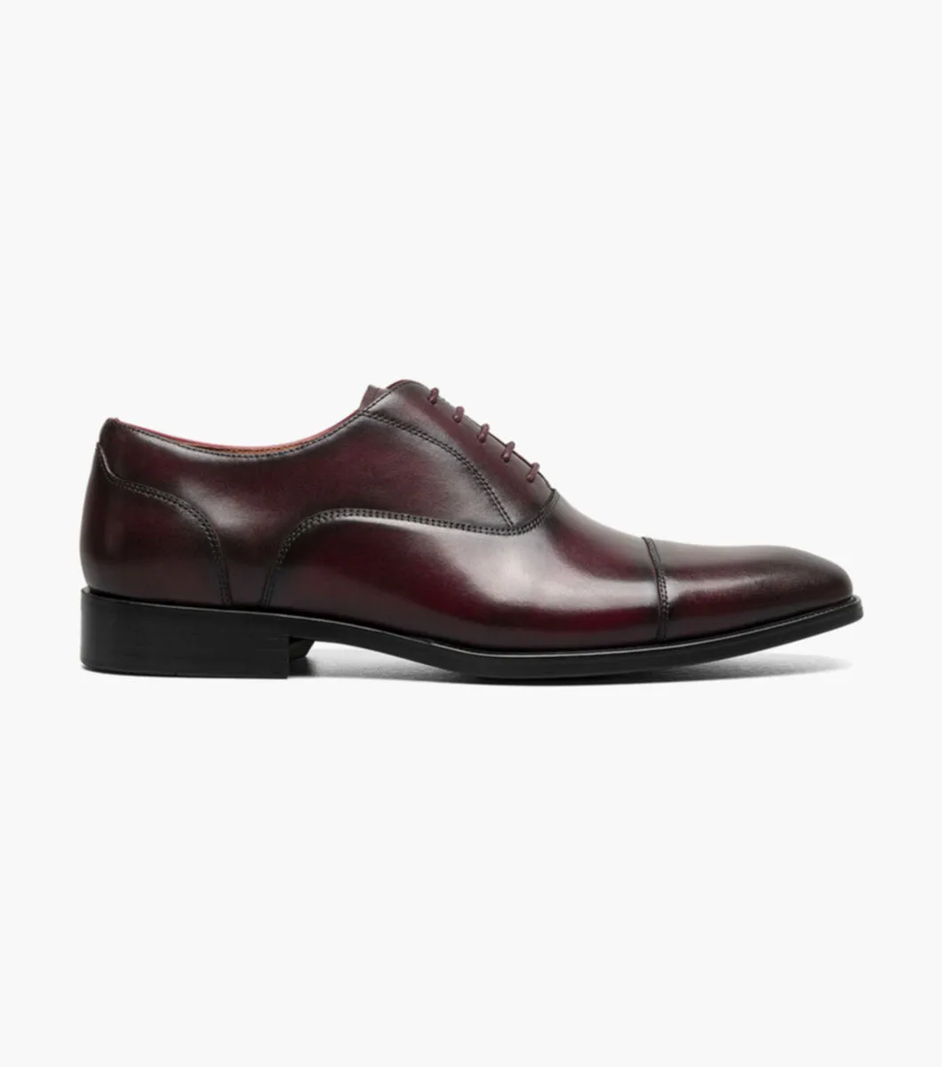 Sorrento Lux Cap Toe Bal Oxford-Burgundy | Florsheim