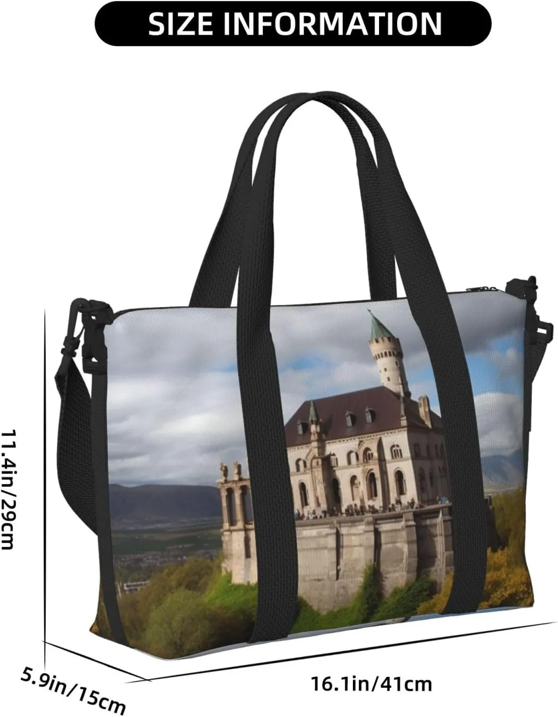 Sports Gym Bag for Women Men Travel Duffel Bag Tote Historical monuments of Armenia Weekender Bag Canvas Carry on Overnight Bag for Travel Swimming Fitness Workout Sports Duffle Bag
