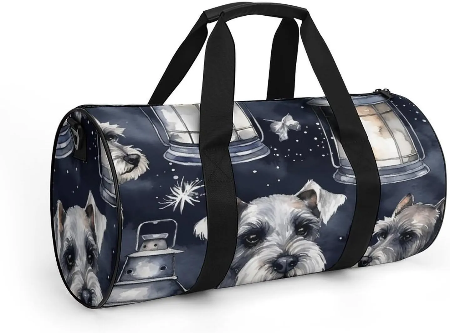 Sports Gym Bag for Women Men Travel Duffel Bag Tote Weekender Bag Dog And Lantern Carry on Overnight Bag for Travel Swimming Fitness Workout Sports Duffle Bag