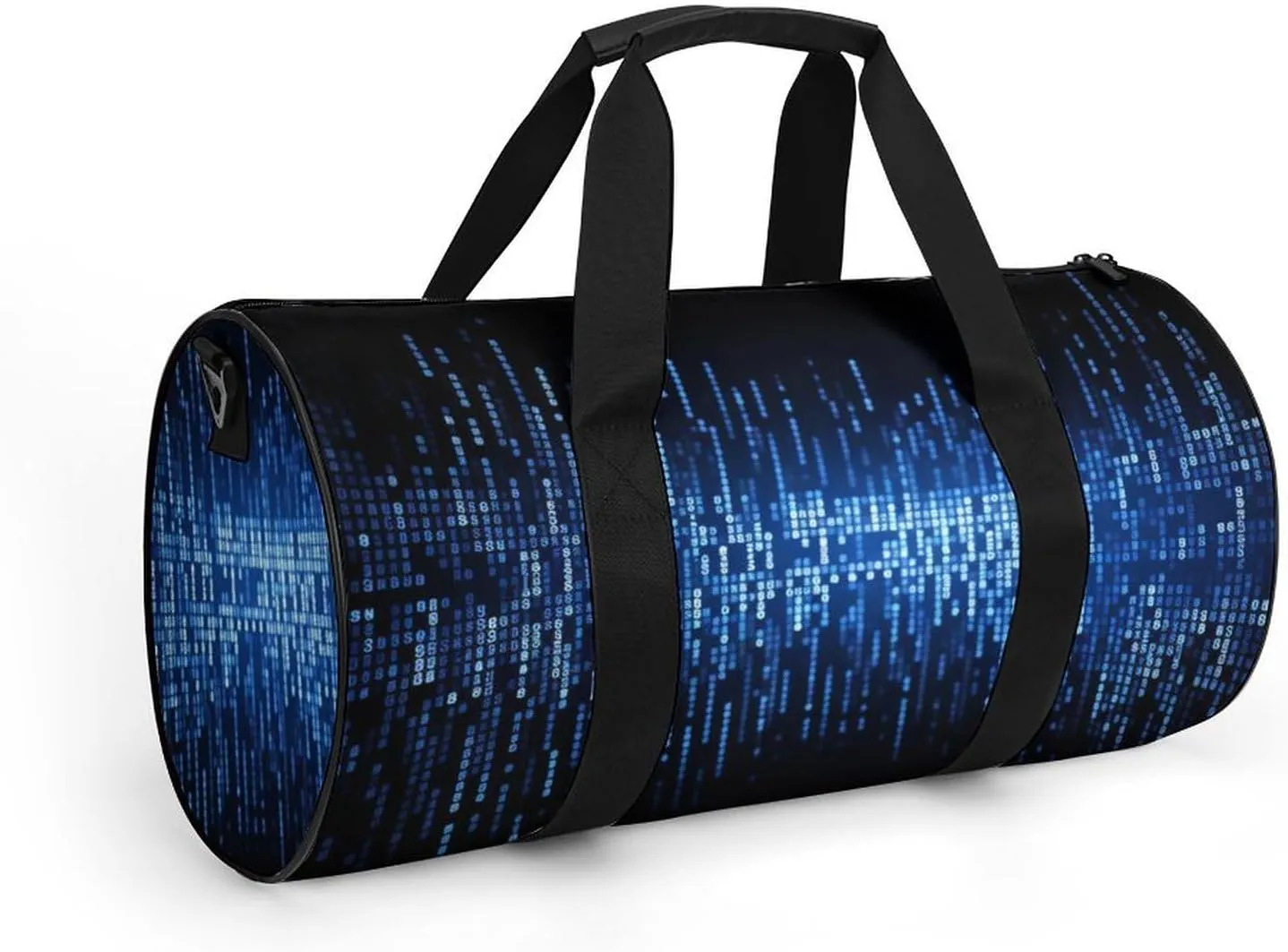 Sports Gym Bag for Women Men Travel Duffel Bag Tote Weekender Bag The Blue Binary Carry on Overnight Bag for Travel Swimming Fitness Workout Sports Duffle Bag