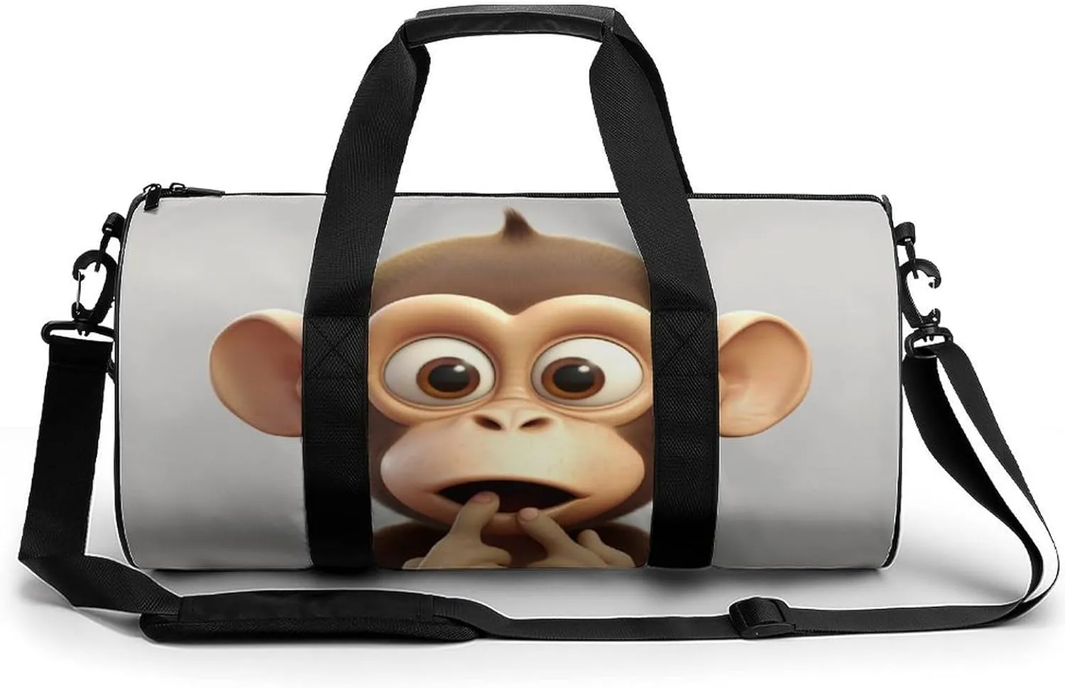 Sports Gym Bag for Women Men Travel Duffel Bag Tote Weekender Bag The Silent Monkey Carry on Overnight Bag for Travel Swimming Fitness Workout Sports Duffle Bag
