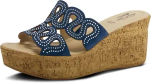 Spring Step Women's Mssteamy Slide Wedge Sandal