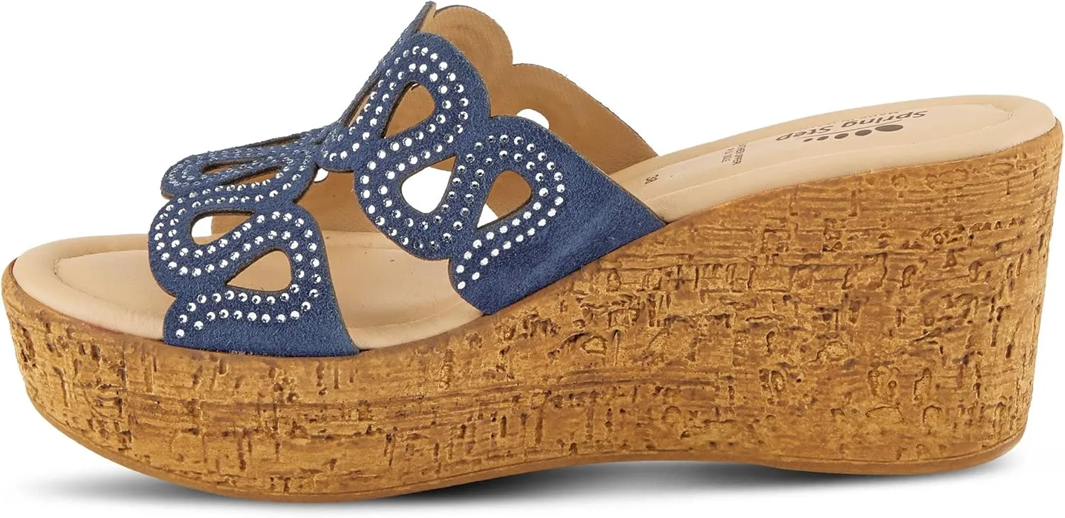 Spring Step Women's Mssteamy Slide Wedge Sandal