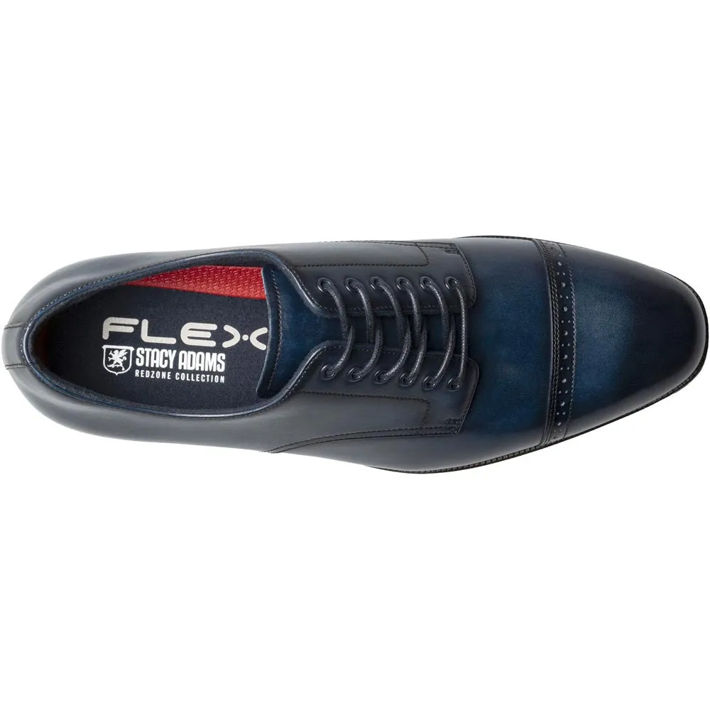 Stacy Adams William Cap Toe Oxford in Navy