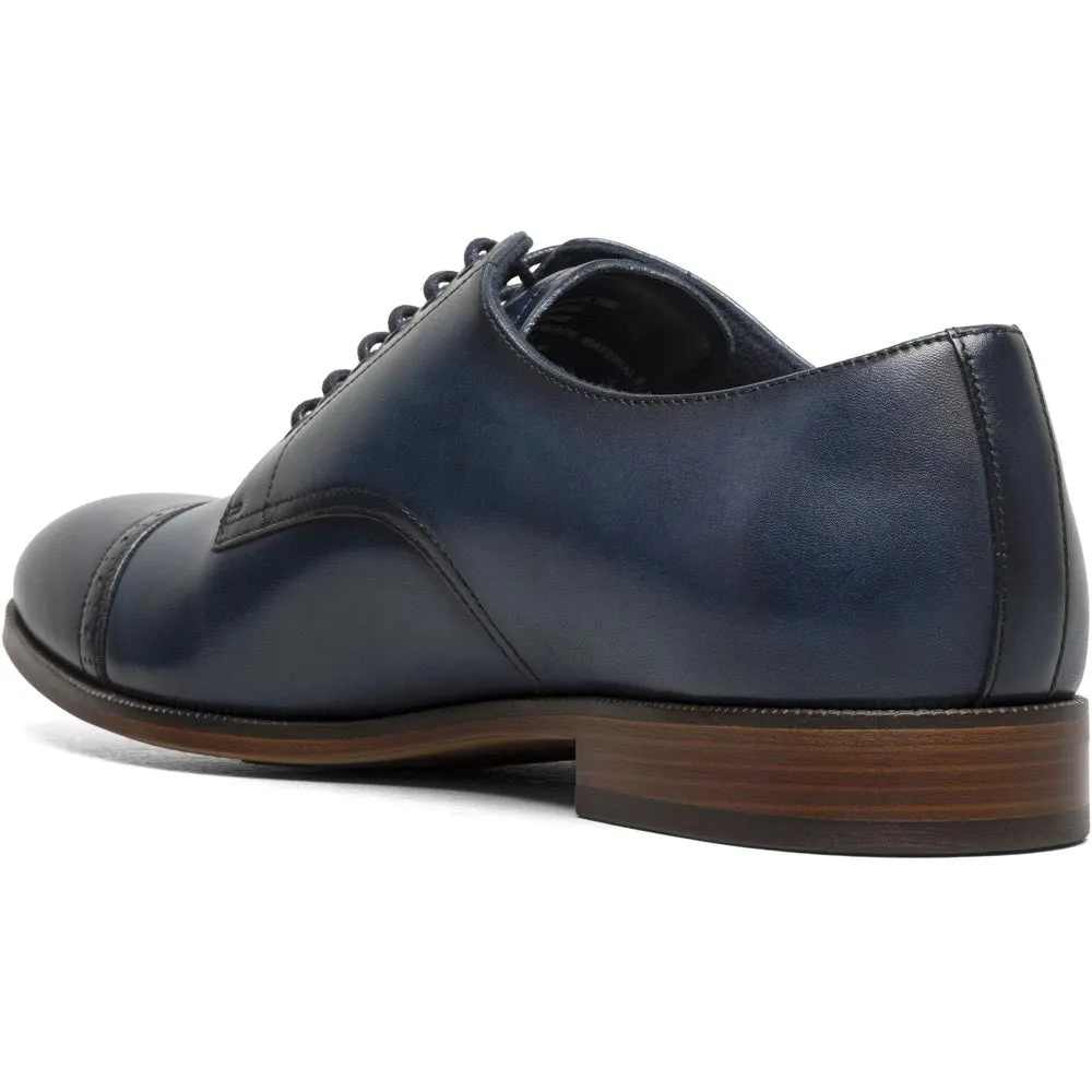 Stacy Adams William Cap Toe Oxford in Navy