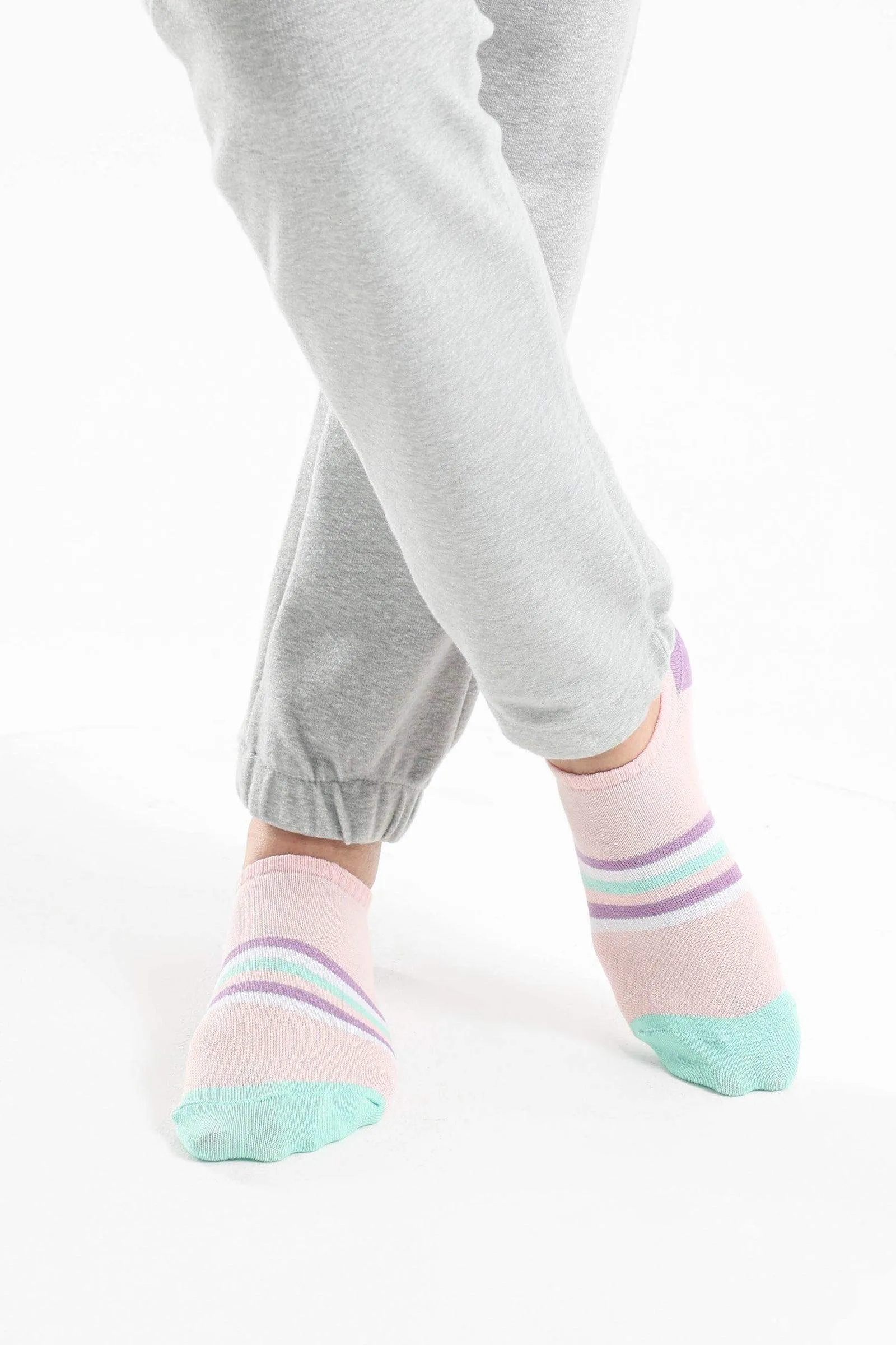 Striped Low Cut Socks - 3 Pairs