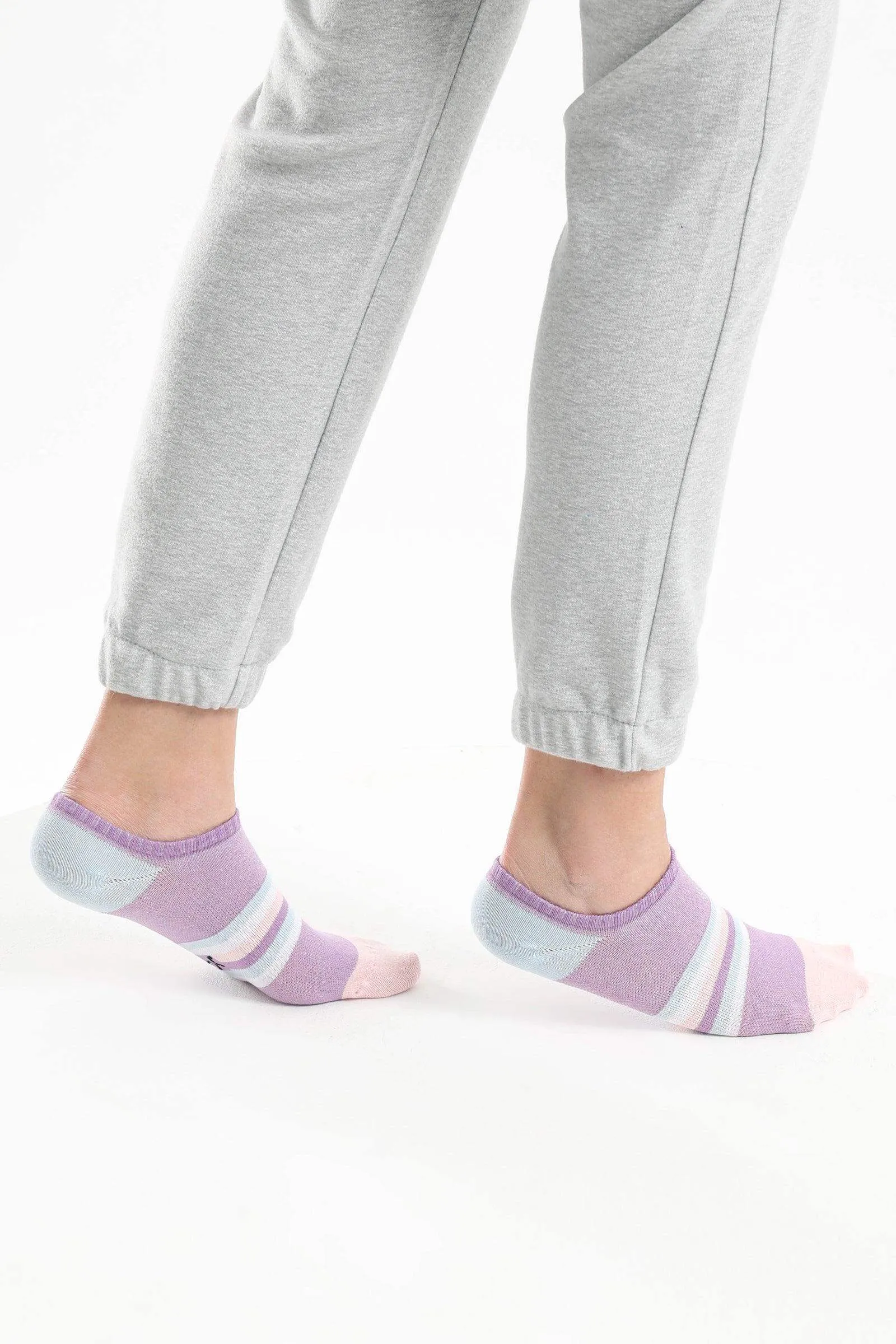 Striped Low Cut Socks - 3 Pairs