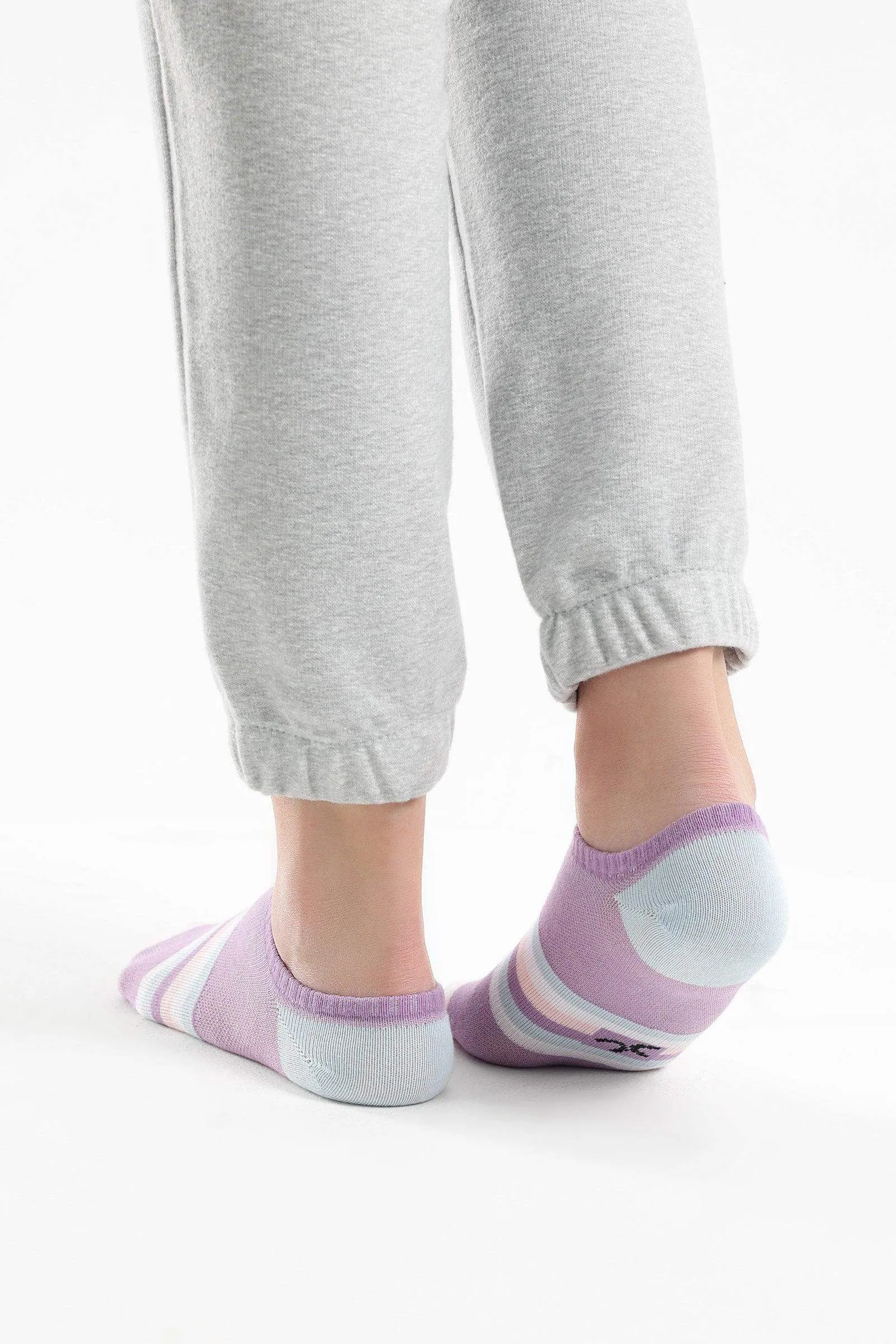 Striped Low Cut Socks - 3 Pairs
