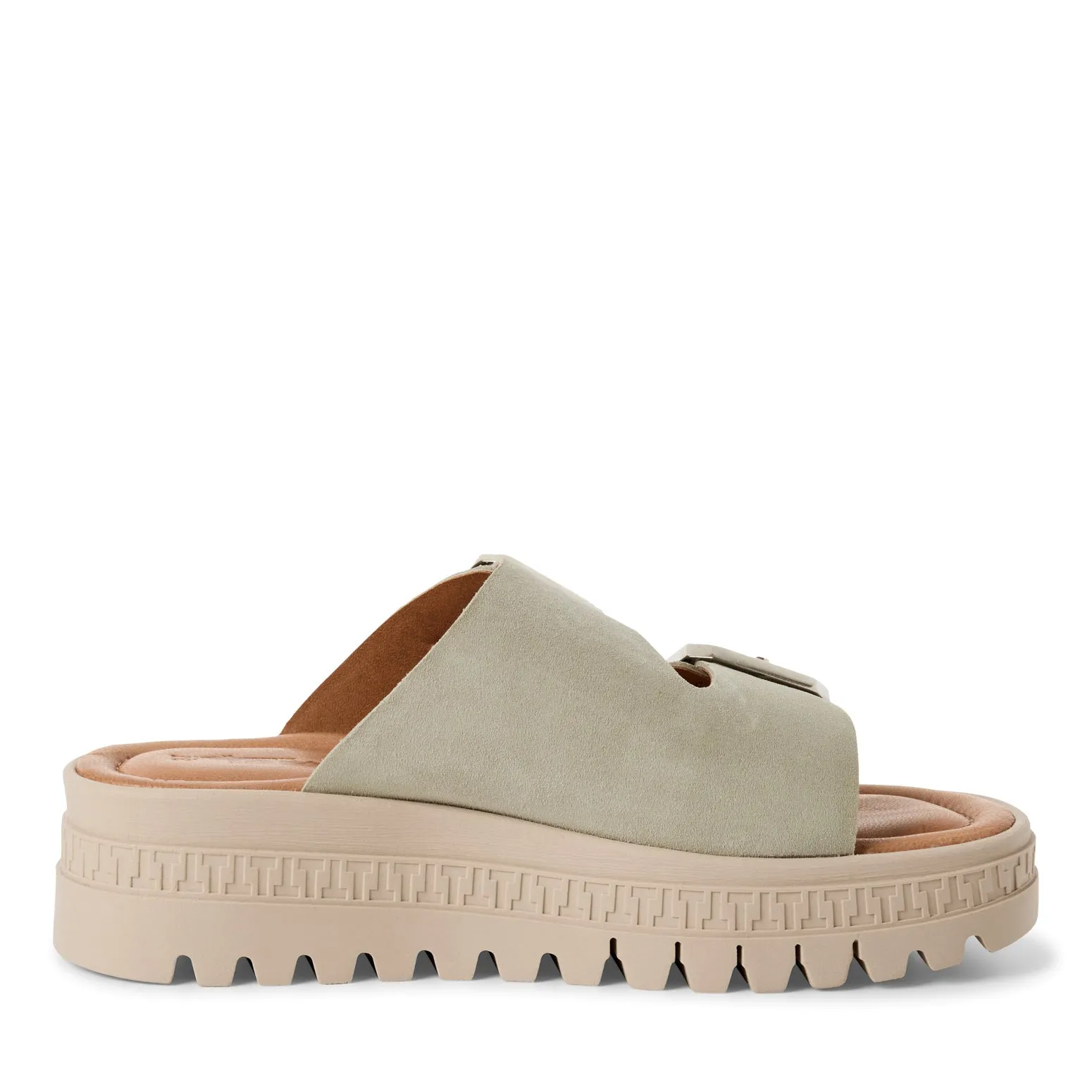 TAMARIS - 27202-771 CHUNKY DOUBLE STRAP MULE - GREEN
