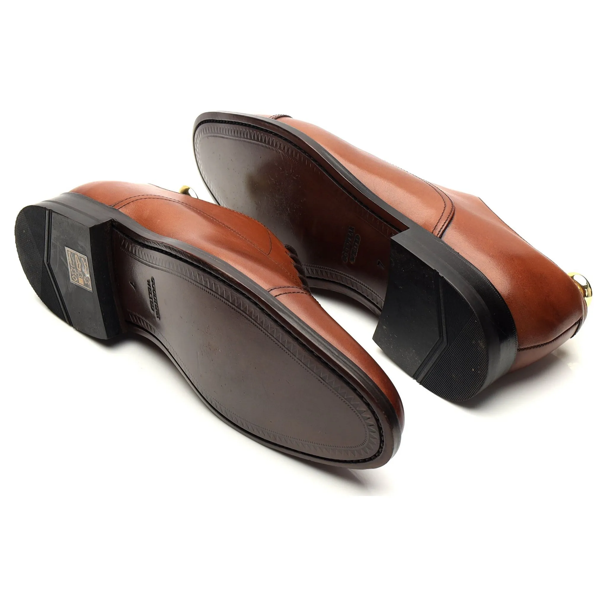 Tan Brown Leather Oxford UK 7 F