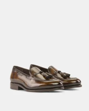 Thomas Tobacco Patina Tassel Loafer