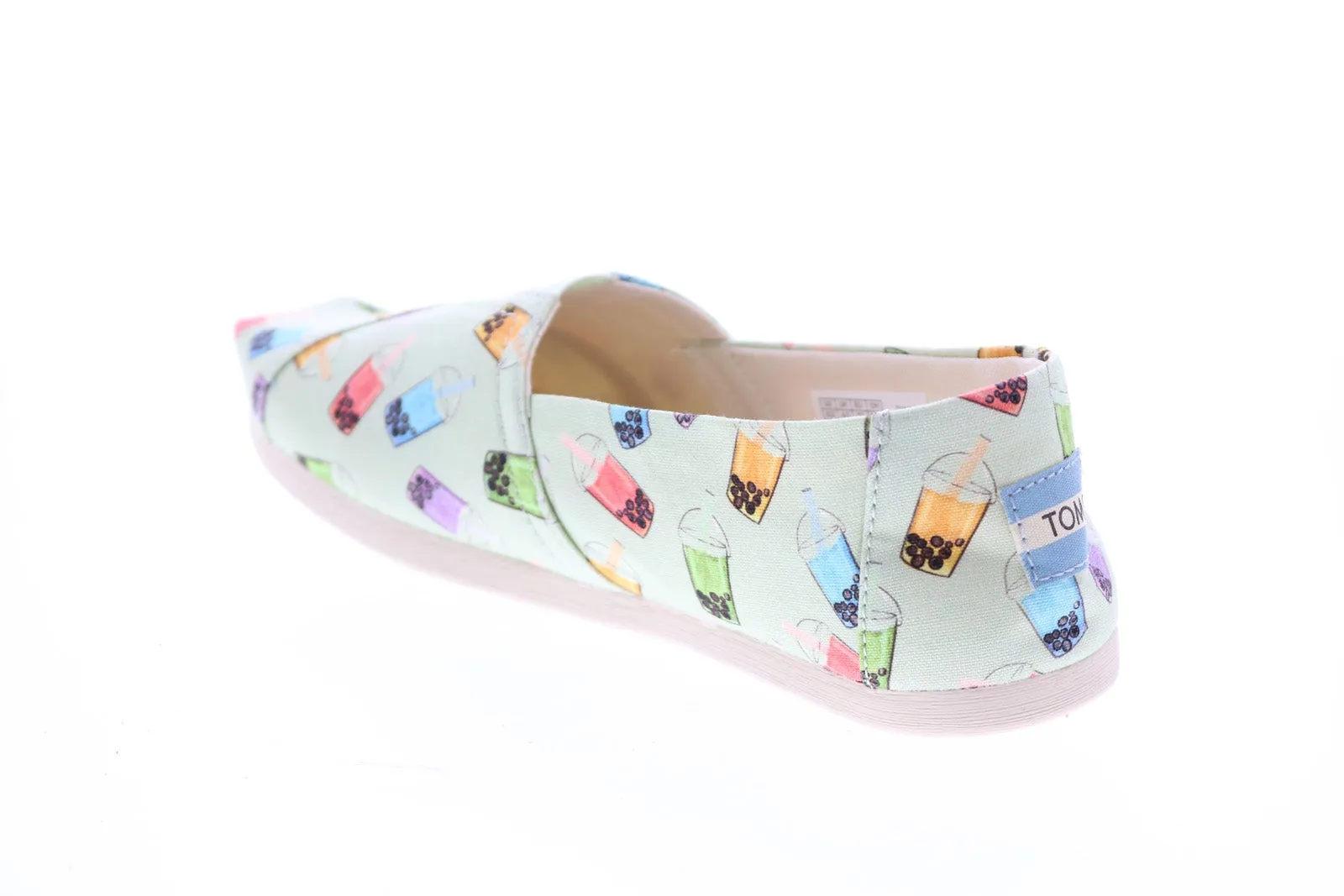 Toms Alpargata 10015549 Womens Green Canvas Slip On Loafer Flats Shoes