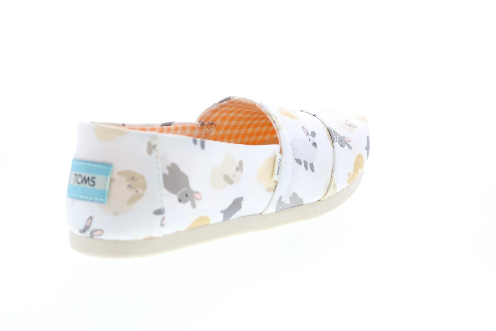 Toms Alpargata 10016596 Womens White Canvas Slip On Loafer Flats Shoes