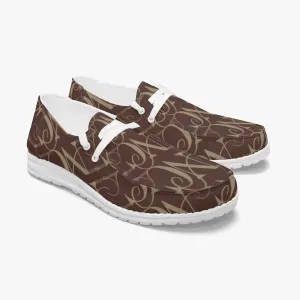 Trendy Canvas Lace-up Loafers