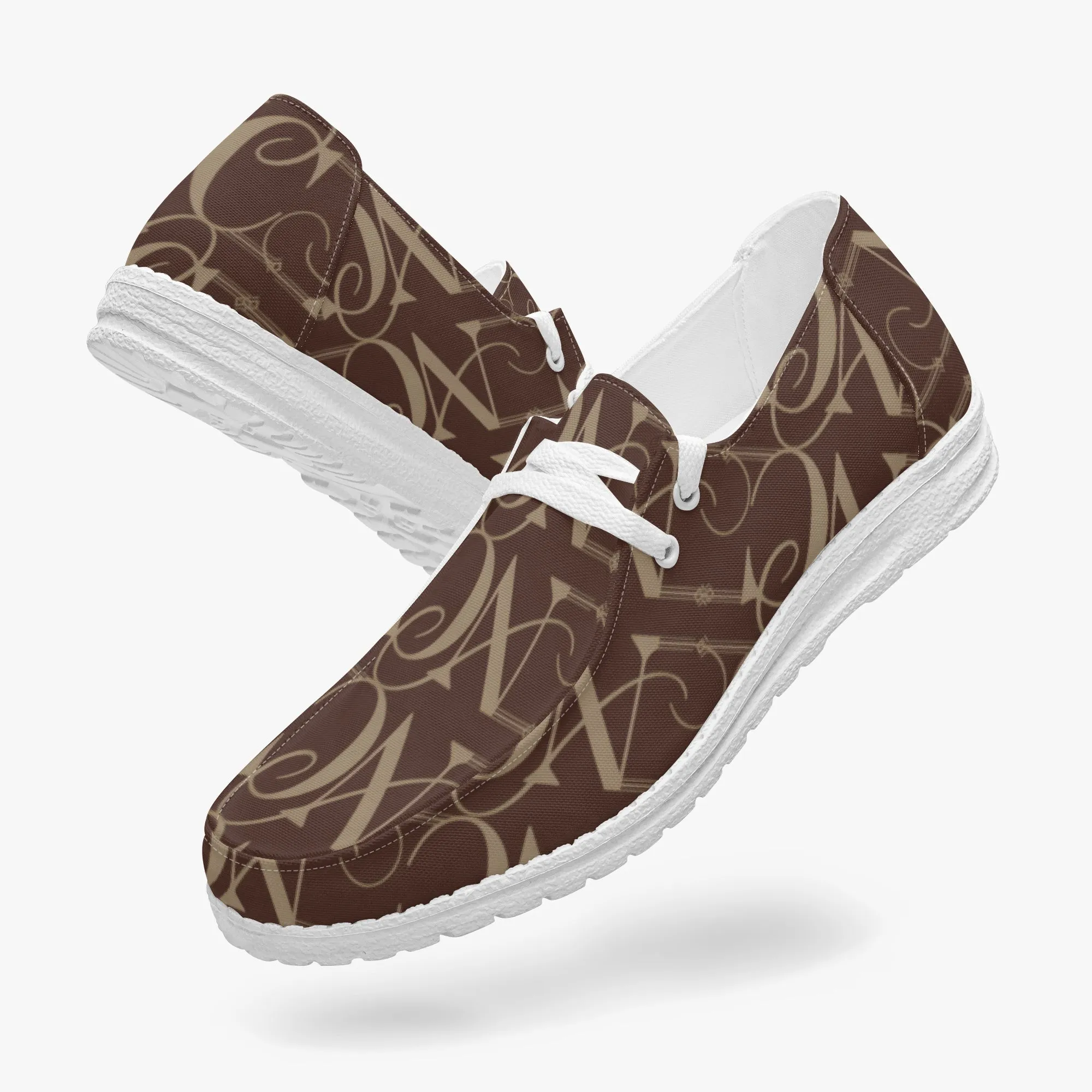 Trendy Canvas Lace-up Loafers