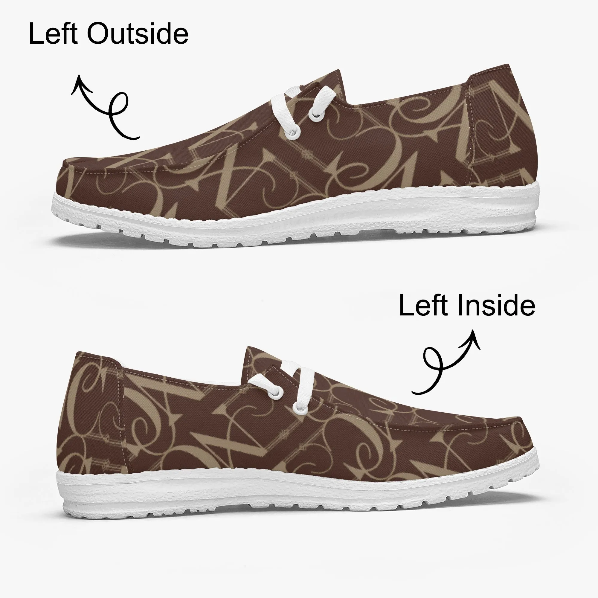 Trendy Canvas Lace-up Loafers