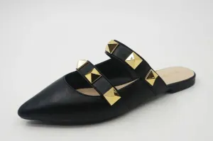 Vegas Studded Mule (Black)