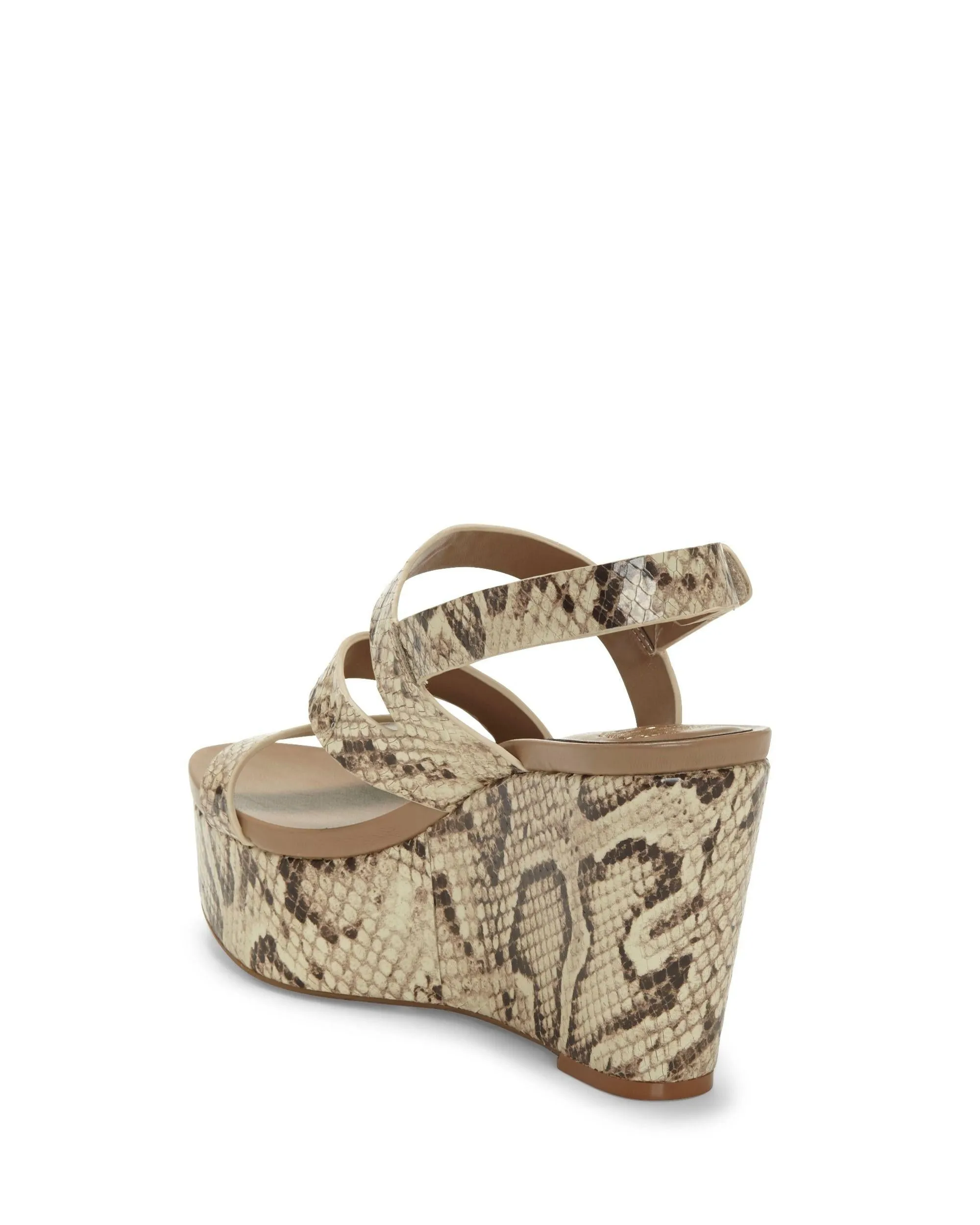 Velley Strappy Built-in features Leather Caged Wedge Platform Oatmeal Sandals Camuto Multi Vince Feature-rich