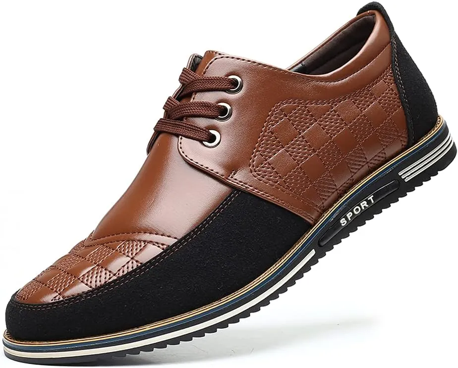 Veslesth Men's Casual Luxury Shoes Sneakers Loafers Comfort Walking Shoes Fashion Driving Shoes Leather Shoes for Male Business Work Office Dress Outdoor